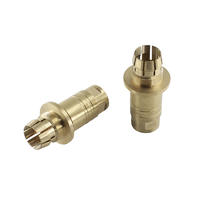 Custom machining brass collet bits OEM CNC machined mini brass drill chuck for DREMEL rotary tool